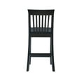 thumbnail image 2 of Linon Nataly 24" Mid Back Indoor Mission Back Counter Stool, Black/Black Faux Leather, 2 of 18