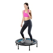 Athletic Works Circuit Trainer Trampoline with Steel Frame, Monitor and Adjustable Incline, 36Dx12H, 14 lbs., Black