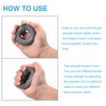 thumbnail image 4 of Uxcell 2.95" 50/60 Lbs Gray Hand Grip Strengthener Hand Grip Ring for Training, 4 of 6