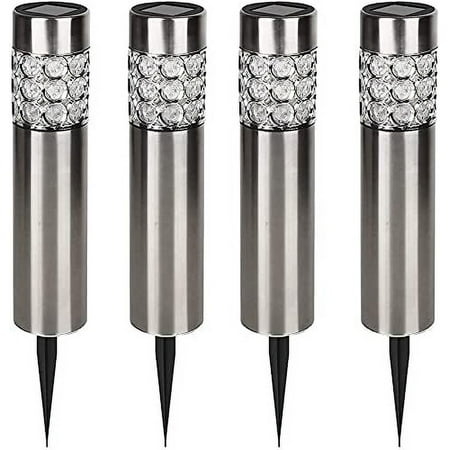 LINLIN Solar Path Lights Outdoor, Solar Garden Stake Lights with Color Changing Outdoor Garden Landscape Path Lights for Lawn Patio Yard Walkway Driveway