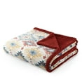 thumbnail image 3 of Velvet Plush Sherpa Blanket 90" x 106", King, Rio Rust, Soft Cozy, 3 of 4