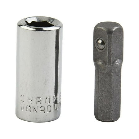 1/4 Square Drive to 1/4 Hex Shank Impact Socket 1/4 Drill Socket Adapter