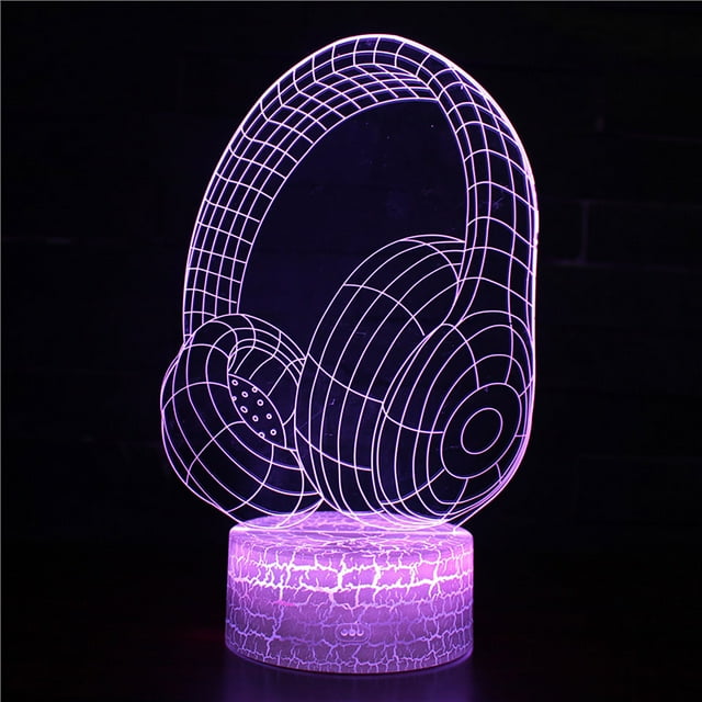 Dvkptbk Night Light Musical Instrument Night Light LED Colorful 16-Color Remote Control Desk Lamp Home Decor