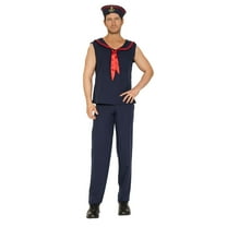 Music Legs Men's Adult Men's Sailor Navy Red Costume