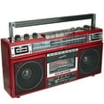 thumbnail image 2 of Supersonic SC3201BTRD Retro 4-Band Radio and Cassette Player with Bluetooth - Red, 2 of 4
