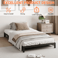 thumbnail image 3 of CazToi 6" Twin Heavy Duty Metal Platform Bed Frame with Under Bed Storage No Box Spring Needed, 3 of 7