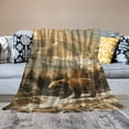 thumbnail image 2 of PIKWEEK Grizzly Bear-Blanket Super Soft Throw Blanket for Couch Bed Sofa Cozy Flannel Fuzzy Blanket Plush Throw Blankets for Women Men Gifts Travel Blanket for All Seasons, various sizes White, 2 of 6