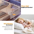 thumbnail image 2 of PORKISS Twin Size Bed with Fence for Kids, Solid Wood Twin Platform Bed Frame with Slats and Safety Guardrails for Girls Boys, Removable Guardrail, No Box Spring Needed, White, 2 of 9