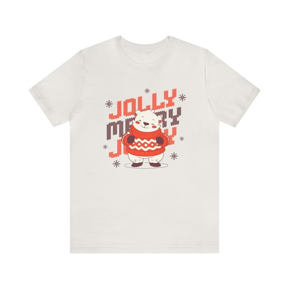 Jolly Merry Jolly Christmas Unisex Jersey Short Sleeve Tee