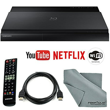 Samsung BD-J7500 3D Smart Blu-Ray Disc Player with HDMI Cable + Remote + FiberTique Cleaning