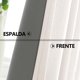 thumbnail image 3 of Lino Cortinas Blackout con Aislamiento Térmico, 100% Blackout y Ojal Superior Cortina para Recámara y Ventana de Sala, Capa Trasera de Revestimiento Gris, 2 Paneles, 140 x 275 cm, Crema, 3 of 13