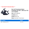 thumbnail image 2 of Rear Left Transmission Mount - Compatible with 2004 - 2008 Acura TSX 2.4L 4-Cylinder 2005 2006 2007, 2 of 2