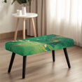 thumbnail image 4 of Psesaysky Soft Dining Room Bench Slipcover, Green Gold Marble Star Polyester Spandex Fabric, Anti Dust Washable Bench Protector for Dining Room Home, 4 of 7