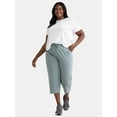 thumbnail image 3 of Athletic Works Women's and Women's Plus Knit Capri Pants, 22" Inseam, Sizes XS-4X, 3 of 6
