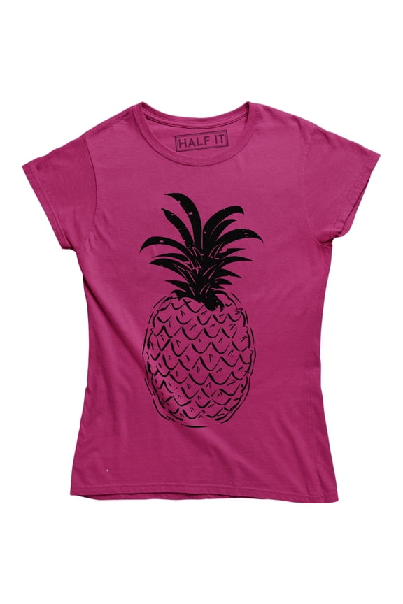 Pineapple Pocket Logo Tropical Aloha Summer Party Women's T-Shirt