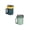 Z-Blue+Green, variant on kjfeif Microwave Soup Mug with Lid and Portable Breakfast Cup Container Porridge Lunch Box with Spoon , Food Grade , Suitable for Beer , Tea , Wine Coffee , Party , Office , Travel