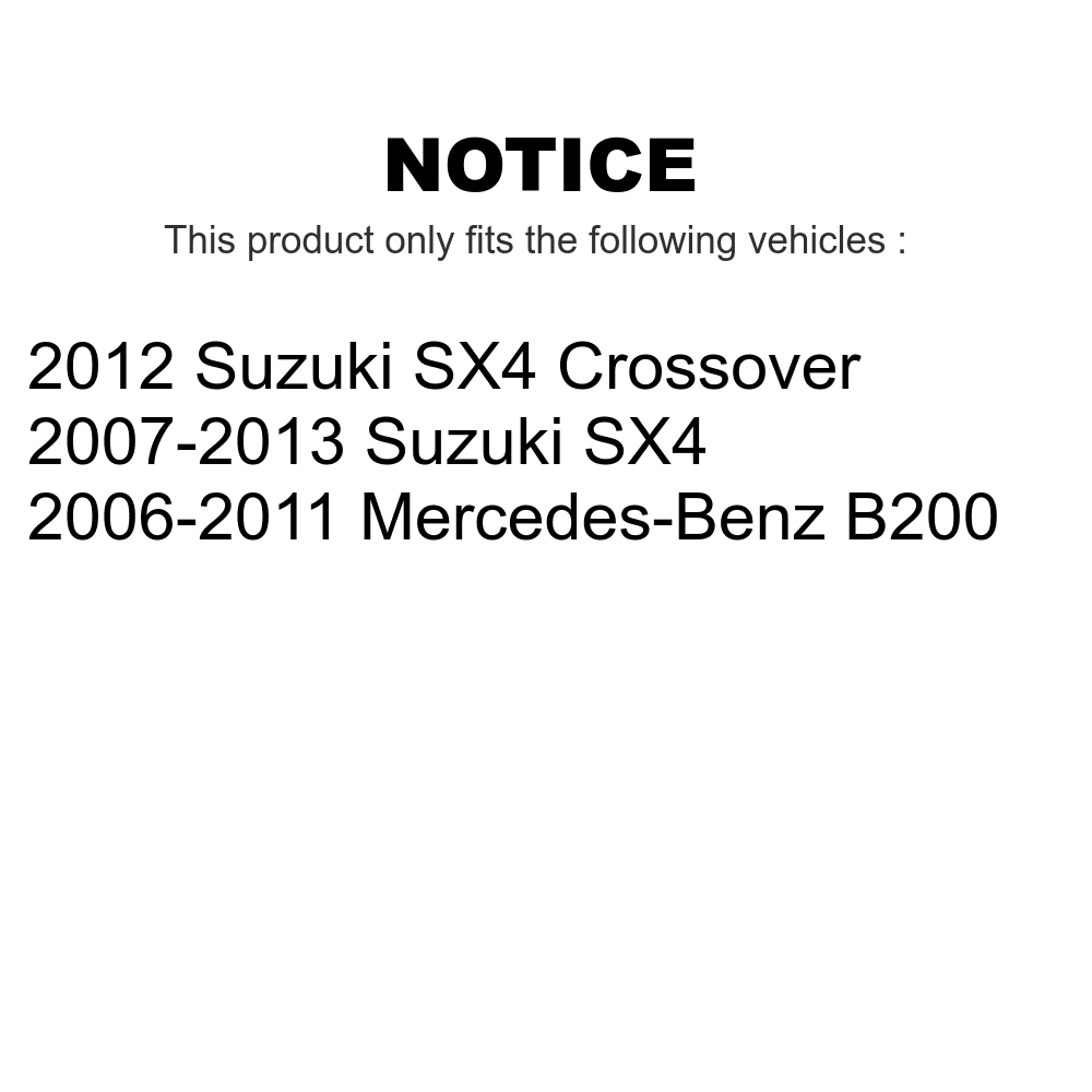 Front Wheel Bearing Pair For Suzuki SX4 Mercedes-Benz B200 Crossover 
