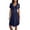 Navy, variant on Wdgfv Women's Summer Short Sleeve Casual Dresses V-Neck Floral Party Dress with Pockets Navy S