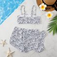thumbnail image 5 of GYRATEDREAM Girl's 3 Piece Swimsuits Girls Padded Bikini Set Swimwear Set Quick Dry Swimwear Sun Protection Beach Bathing Suit for Vacation, Size 7-8 Years, 5 of 6