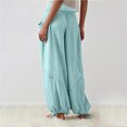 thumbnail image 2 of utcoco Women's Casual Loose Fit Linen Stitching Wide Leg Pants, 2 of 4