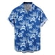 thumbnail image 5 of Ceisia Men's Tropical Floral Print Short Sleeve Button Down Hawaiian Shirt for Beach Vacation Sky Blue S Gifts, 5 of 7