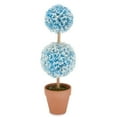 thumbnail image 3 of Colorful Faux Boxwood Collection - Pink Potted 2-Tier Topiary, 3 of 7