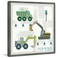 thumbnail image 2 of Marmont Hill Heavy Construction Vehicles Framed Wall Art, 2 of 6