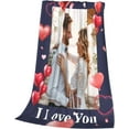 thumbnail image 4 of Custom Couple Blanket Gifts For Boyfriend Girlfriend, Personalized Picture Text Blanket, Custom Photo Blanket For Couples, Gifts For Husband Wife, Valentines, I Love You Gift, 4 of 6
