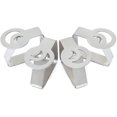 thumbnail image 4 of 4 clips de acero inoxidable plateado grueso para tela fuerte, soporte de abrazadera para mantel, abrazaderas para mantel, soportes para mantel, soportes para mantel para exterior e interior (luna) Namotu DLM972, 4 of 6