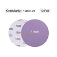 thumbnail image 2 of Unique Bargains 10 Pack 4-Inch Purple Sanding Discs 1200 Grits Hook & Loop Professional Aluminum Oxide Sandpaper, 2 of 6