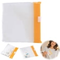 thumbnail image 3 of 3PC Reusable Zippered Pill Pouch with Slide Lock Travel Pill Case for Medicine, Qtips & Small Items Compact Pill Bags for Trave Orange, 3 of 10