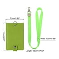thumbnail image 3 of Uxcell Folded PU Leather ID Badge Holder with Lanyard with 1 Clear Window 4 Card Slot Green, 3 of 6