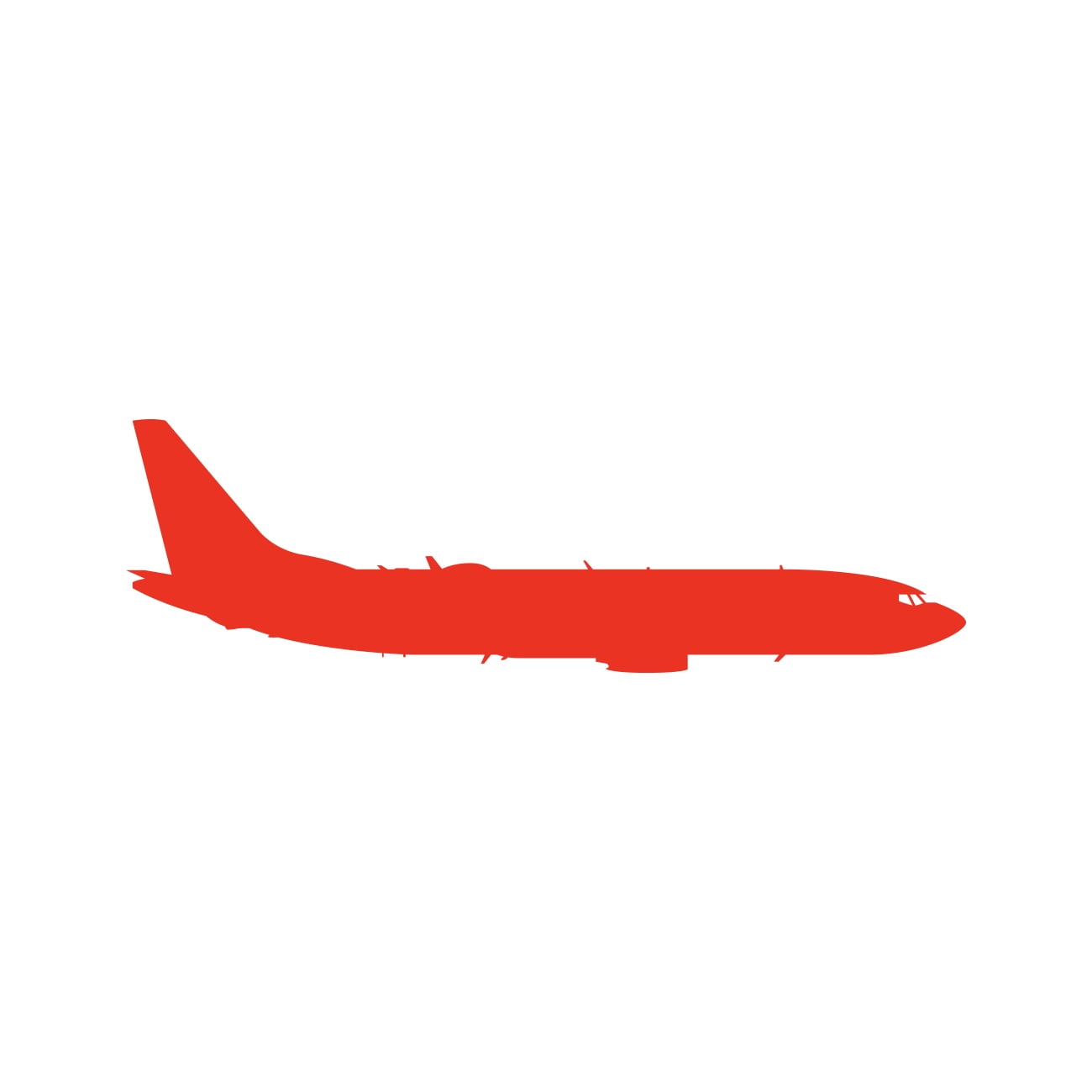 737 MAX Side View Sticker Decal Die Cut - Self Adhesive Vinyl ...