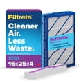 thumbnail image 1 of Filtrete 16x25x4 Refillable Air Filter Starter Kit, MPR 1550, MERV 12, 1 Reusable Air Filter Frame & 2 Air Filters, Fits Honeywell & Lennox, Allergen, 1 of 10