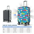 thumbnail image 6 of Balery Luggage Cover Color Dachshund Dog Print Suitcase Covers for Luggage Elastic Washable Suitcase Protector Fits 18-32 Inch Luggage-Small, 6 of 9