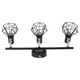 thumbnail image 5 of Kit de iluminación de riel de 3 luces, cabezales giratorios, acabado en negro mate, foco de techo moderno y moderno, 85-265V, 5 of 10