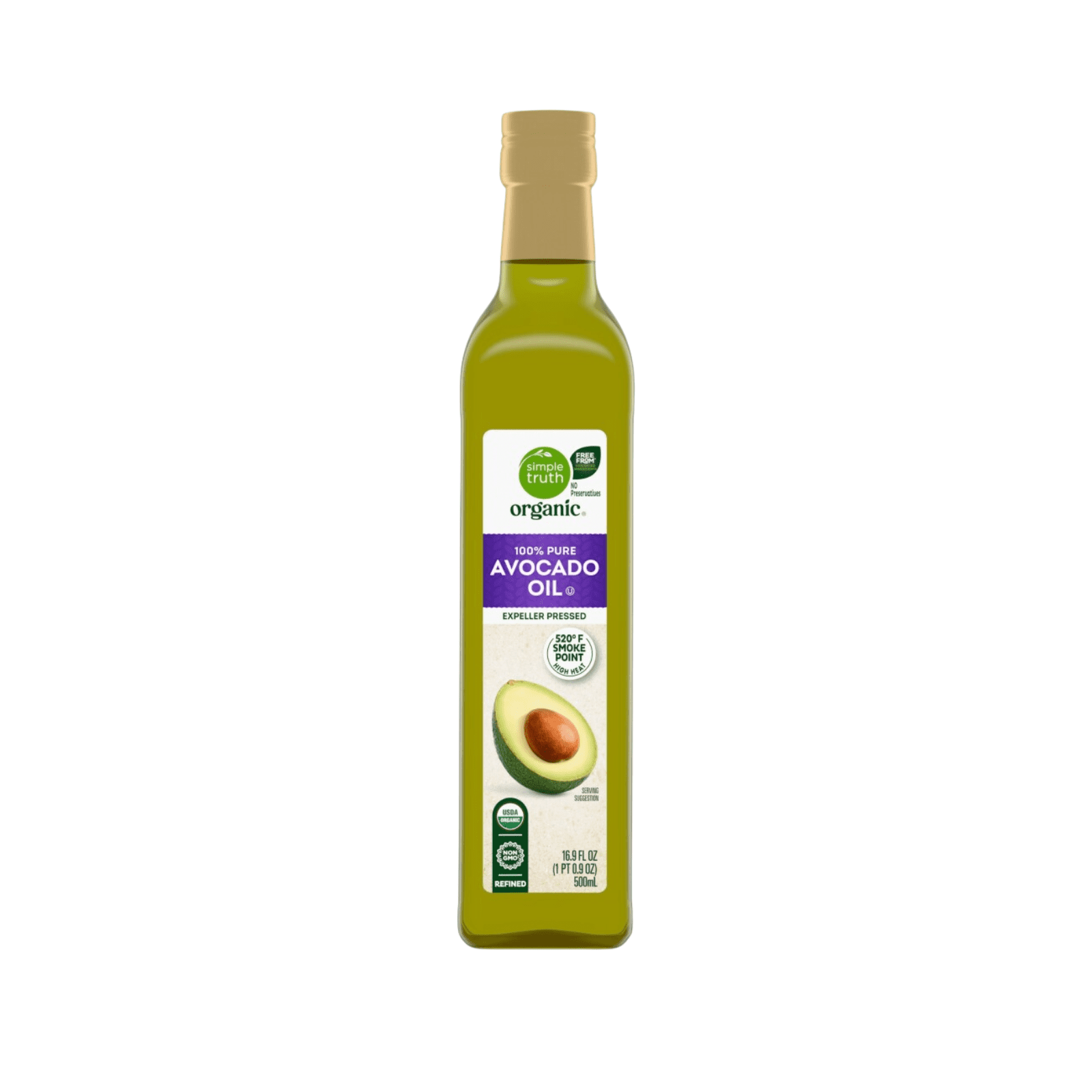 Simple Truth Organic Pure Avocado Oil 16.9 oz , 2 Pack + Bonus