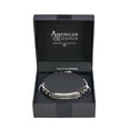 thumbnail image 4 of American Exchange Diamond Chain Bracelet, Silver/Black Diamond 1/10 ct. t.w. in Stainless Steel, 4 of 4