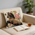 thumbnail image 4 of Fzsteel Decorative Year of the Horses Printed Pillow Cover - Soft Polyester Fabric for Home Decor, Perfect for Living Room or Bedroom, Adds Elegant Touch, 4 of 6