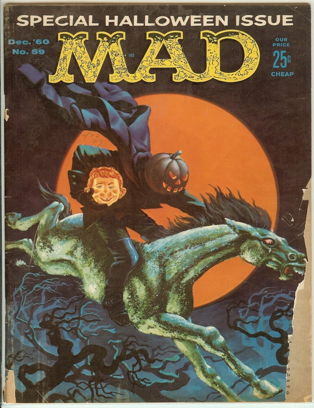 MAD Magazine Vintage Collectible #59 Dec 1960 Very Good Minus (VG-)