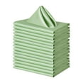 thumbnail image 2 of ZheElen 20 Pcs en Polyester Ces Serviettes Sont Douces et Confortables Ne Décolorent Pas Serviette de Table Carrée Vert Thé, 2 of 6