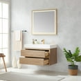thumbnail image 4 of Palencia 36" Single Sink Wall-Mount Floating Wood Bathroom Vanity No Mirror, 4 of 14