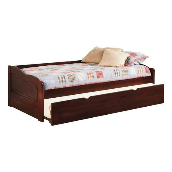 Furniture of America Bateman Wood Daybed with Care Kit in Cherry