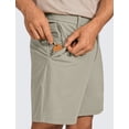 thumbnail image 3 of Shorts CRZ YOGA para Hombre de Golf 7" Stretch Livianos en Caqui, 3 of 5