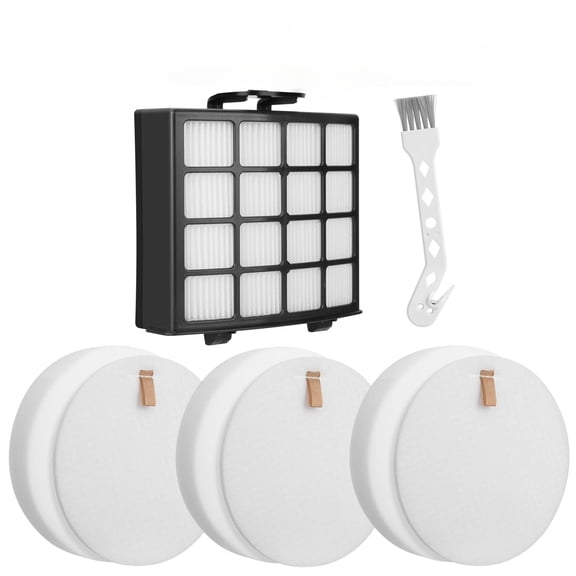 AZ2002 Filters Replacement for Shark Vertex DuoClean PowerFin Upright Vacuum AZ2000, AZ2000W, AZ2002, Replace XHFAZ2000 & XFFKAZ2000, 1 Post-Motor Filters, 3 Foam Felt Filters