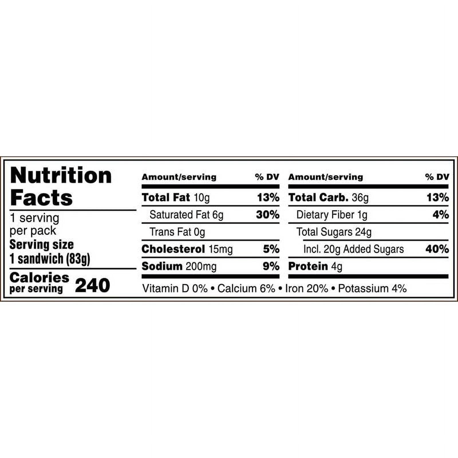 M&M'S® Ice Cream Choc Cookie Sandwich Single (48 Count)
