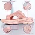 thumbnail image 4 of Diapositivas para mujeres Senanal Sandalias sin deslizamiento Sombronas gruesas Arch Sports Sports Sports Sandalias de malla informal cómodas para interiores al aire libre, 4 of 9