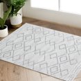 thumbnail image 3 of Rugking Area Rug Area Rugs for Living Room 4X6 Modern Kitchen Soft Rug Indoor Mat Geometric Print Floor Cover Thin Carpet Doormat Non Slip for Bedroom Dining Room Grey, 3 of 6