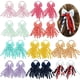 thumbnail image 2 of Zhuge 2 cintas rizadas para el pelo de niñas pequeñas, lazos de goma elástica de grogrén para el pelo, bandas elásticas de colores para el pelo, coleteros (morado), 2 of 5