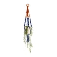 thumbnail image 1 of Ilios Innova | Colgante Decorativo Boho Azul para Maceta, soporte artesanal tejido a mano en algodón, decoración colgante para plantas de interior y exterior., 1 of 9